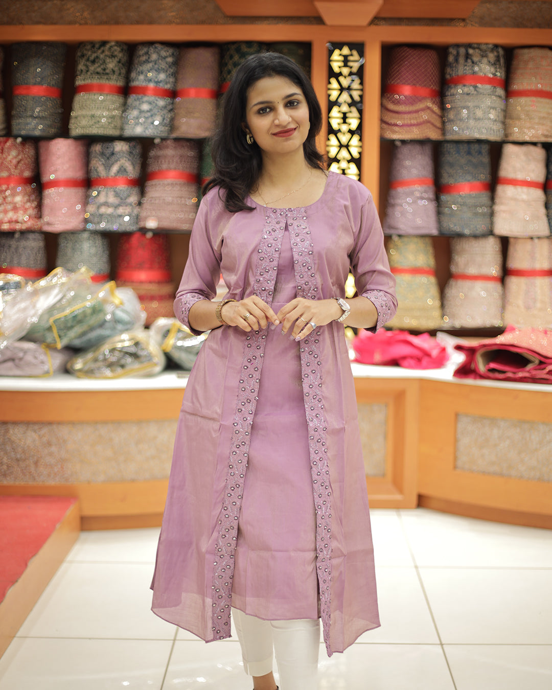 Women's Partywear Kurthi -1317