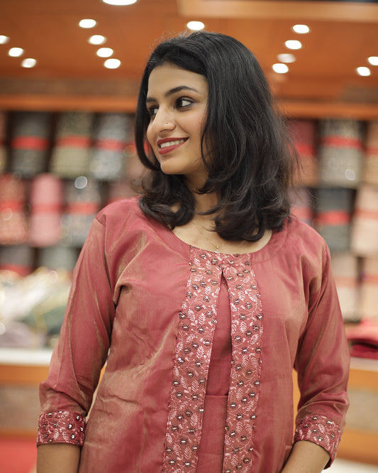 Women's Partywear Kurthi -1317