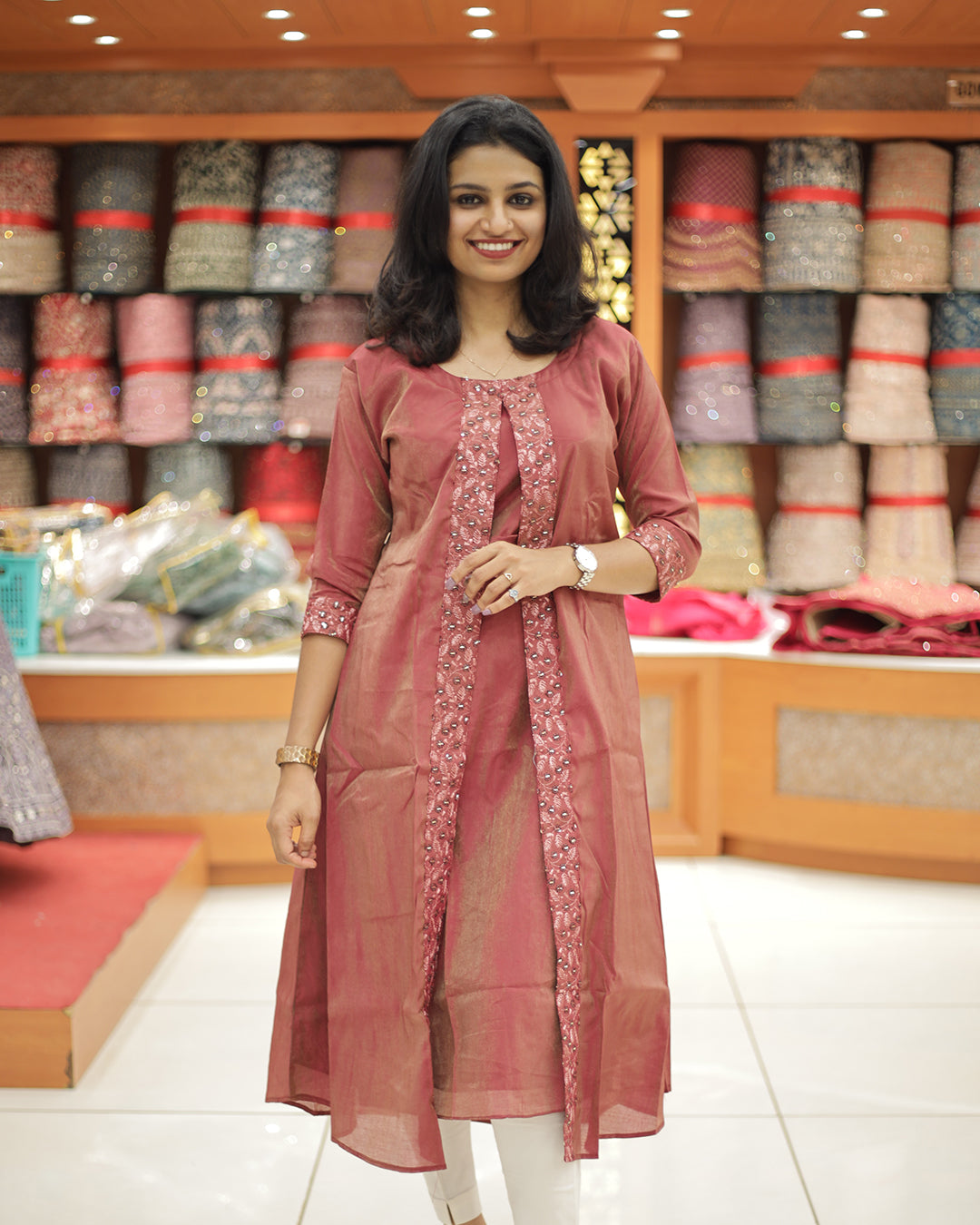 Women's Partywear Kurthi -1317