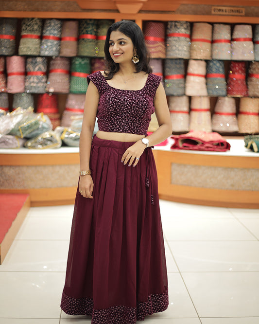 Women's Skirt and top Set -1320