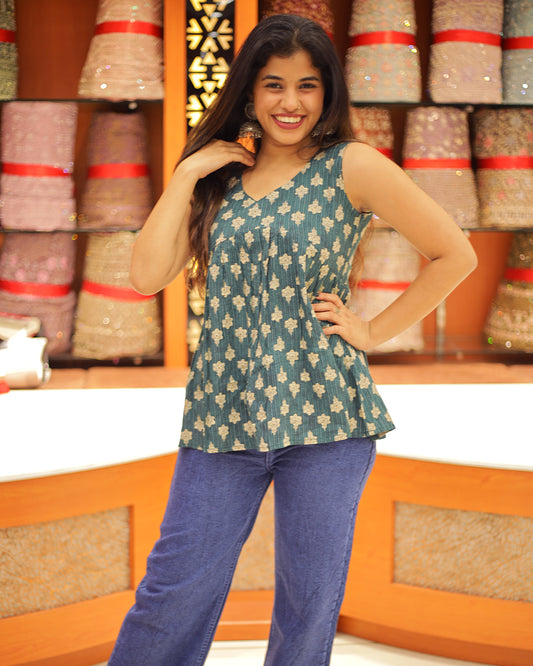 Women's Shot Kurthi- 1348