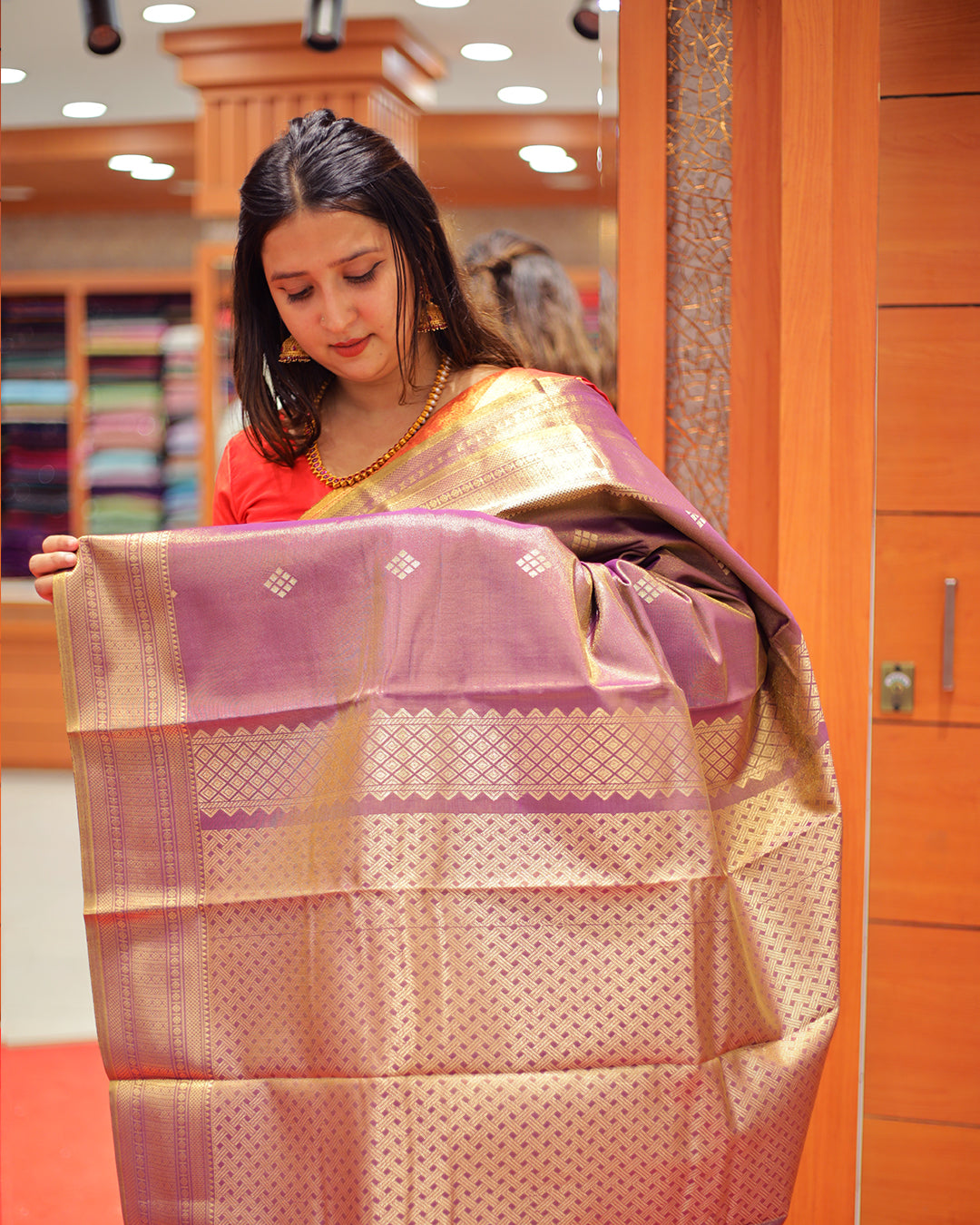 Brocade Tissue Silk Sarees - 1370