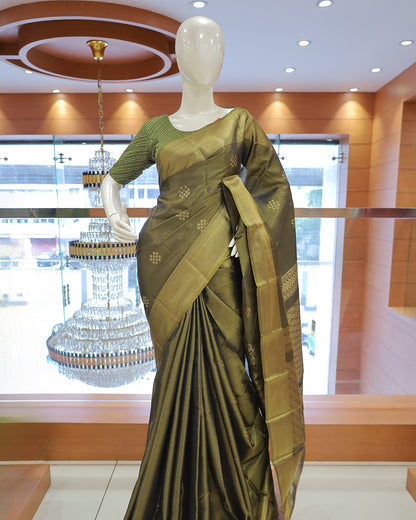 Brocade Tissue Silk Sarees - 1370