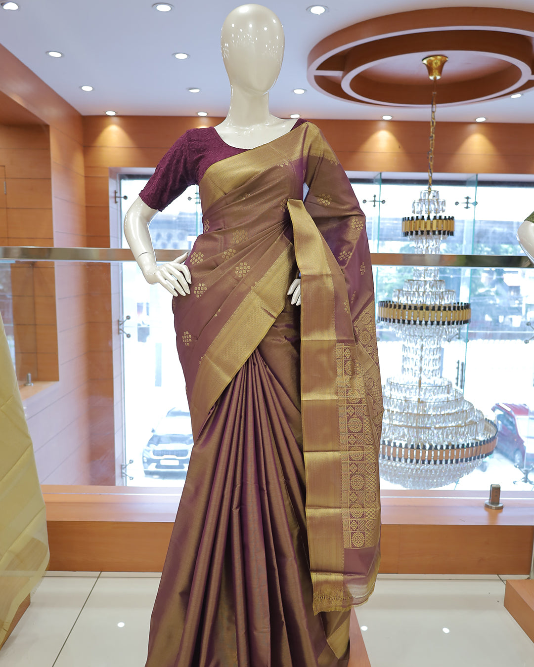 Brocade Tissue Silk Sarees - 1370