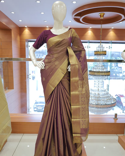 Brocade Tissue Silk Sarees - 1370