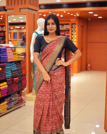 Ajrak Printed Sarees - 1373