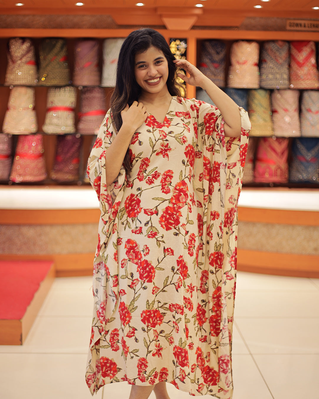 Women's Rayon Printed Caftan  -1396