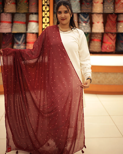Women's Bandini printed Dupatta  -1412