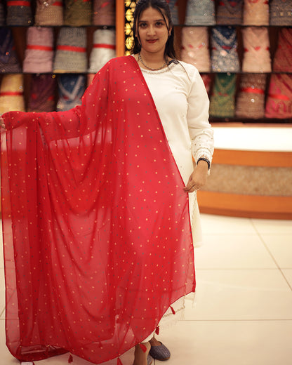 Women's Bandini printed Dupatta  -1412