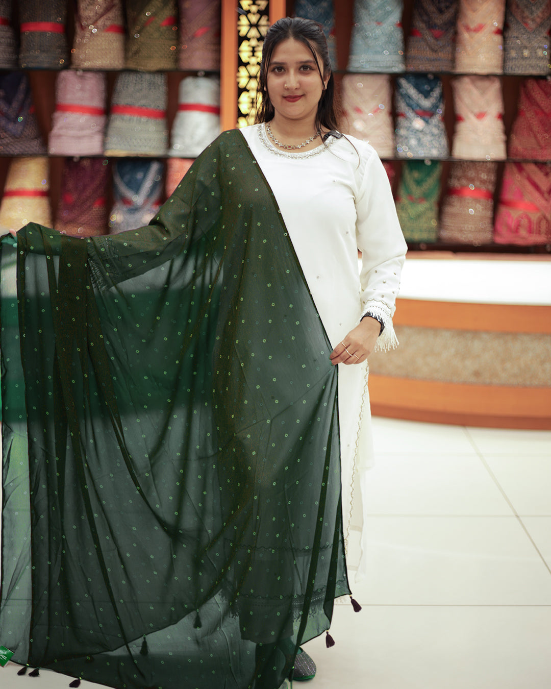 Women's Bandini printed Dupatta  -1412