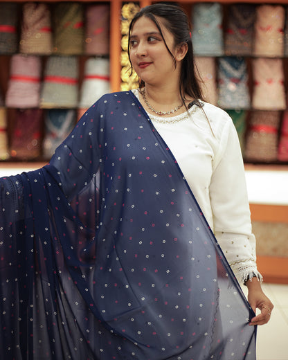 Women's Bandini printed Dupatta  -1412