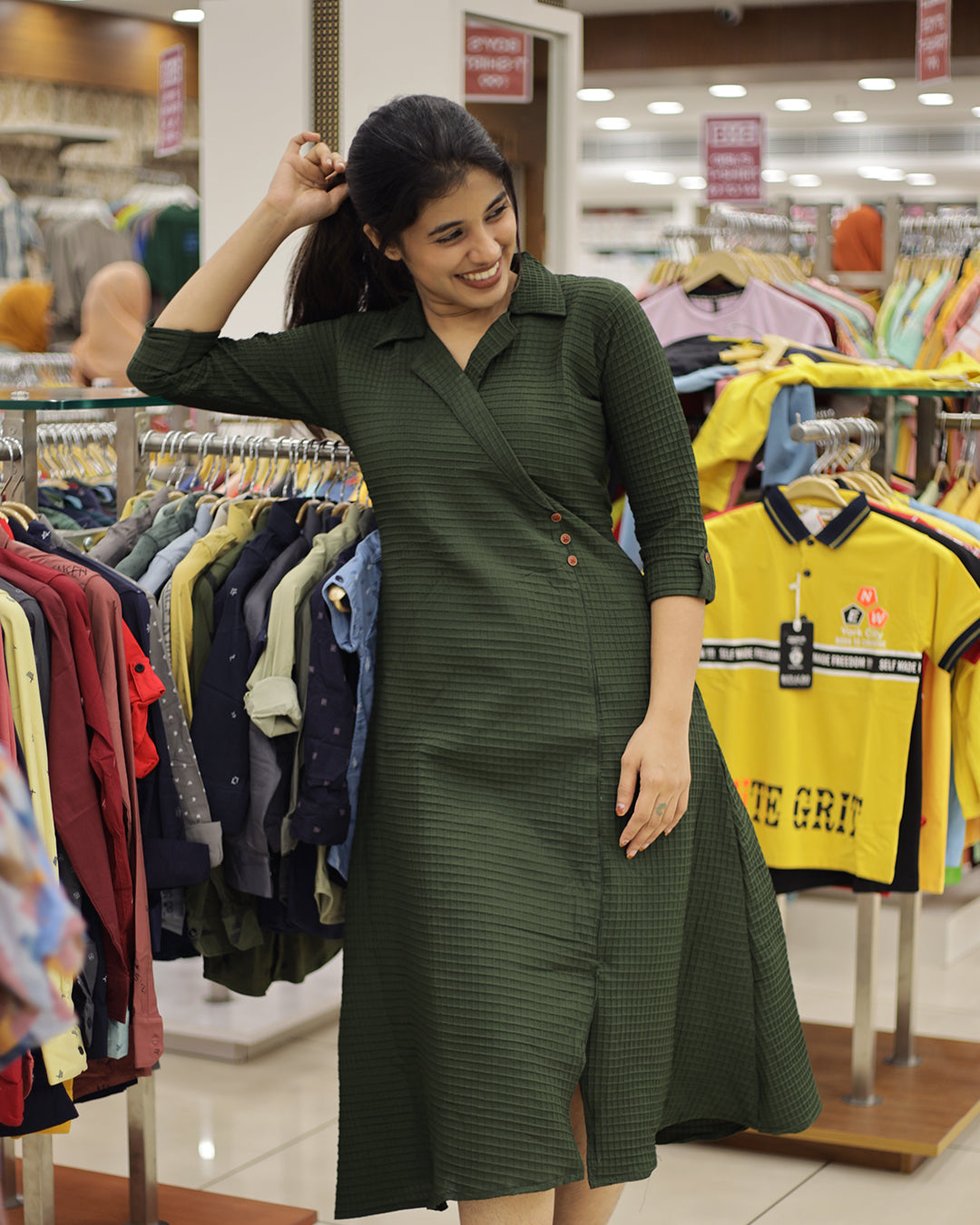 Women's wrap style Aline Kurti -1454 (Pre Order)