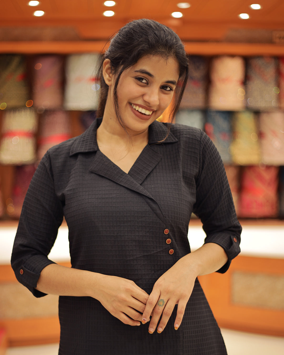 Women's wrap style Aline Kurti -1454 (Pre Order)