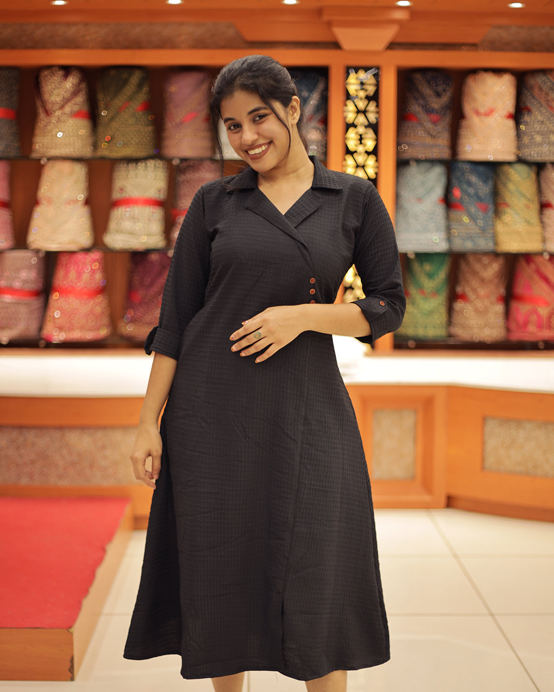 Women's wrap style Aline Kurti -1454 (Pre Order)