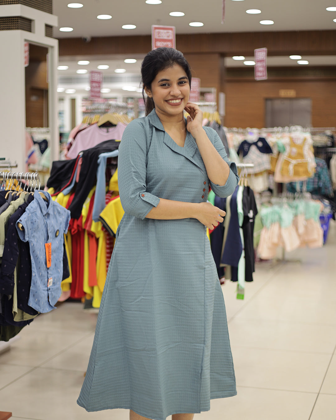 Women's wrap style Aline Kurti -1454 (Pre Order)