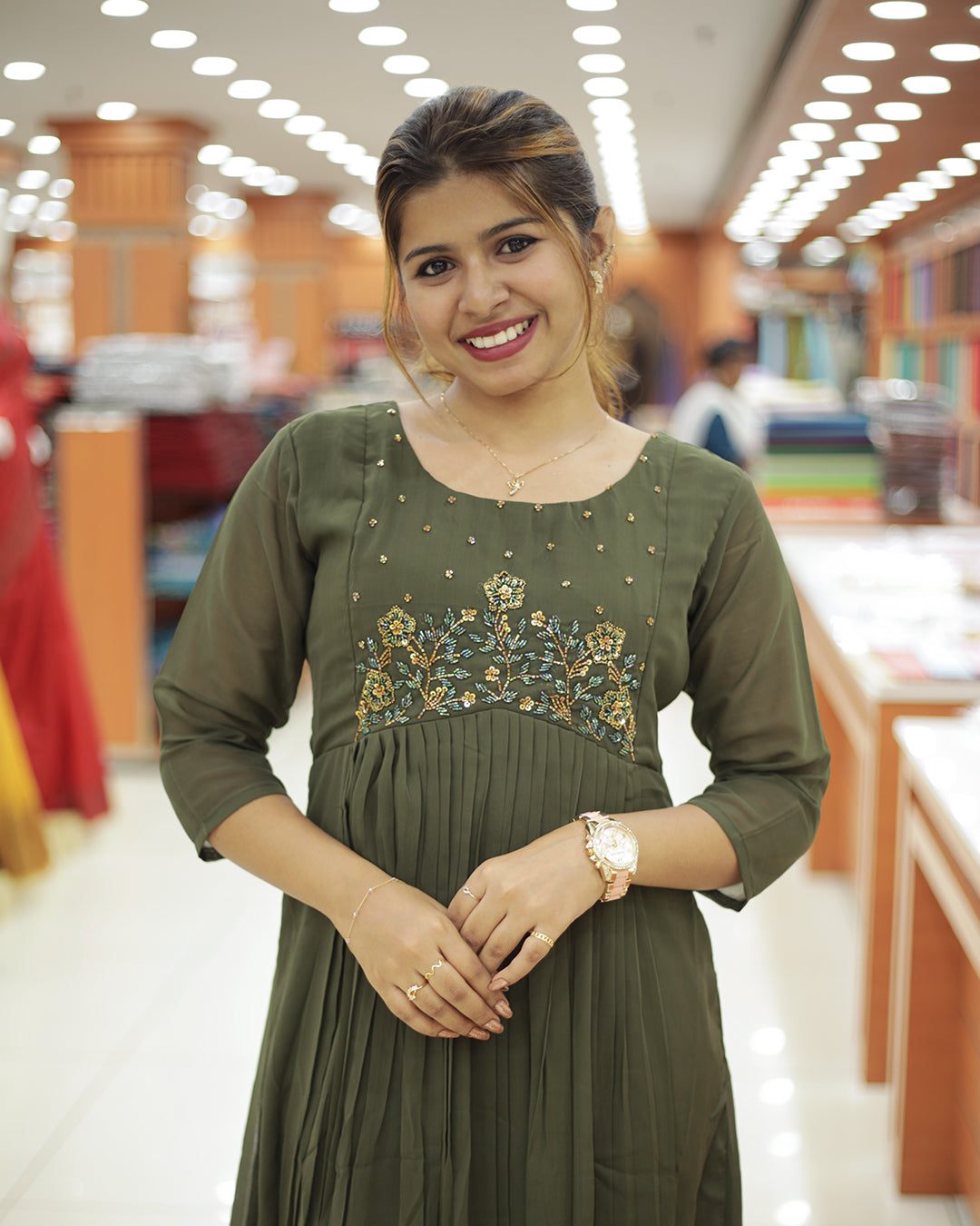Women's Georgette Aline Kurti-1450
