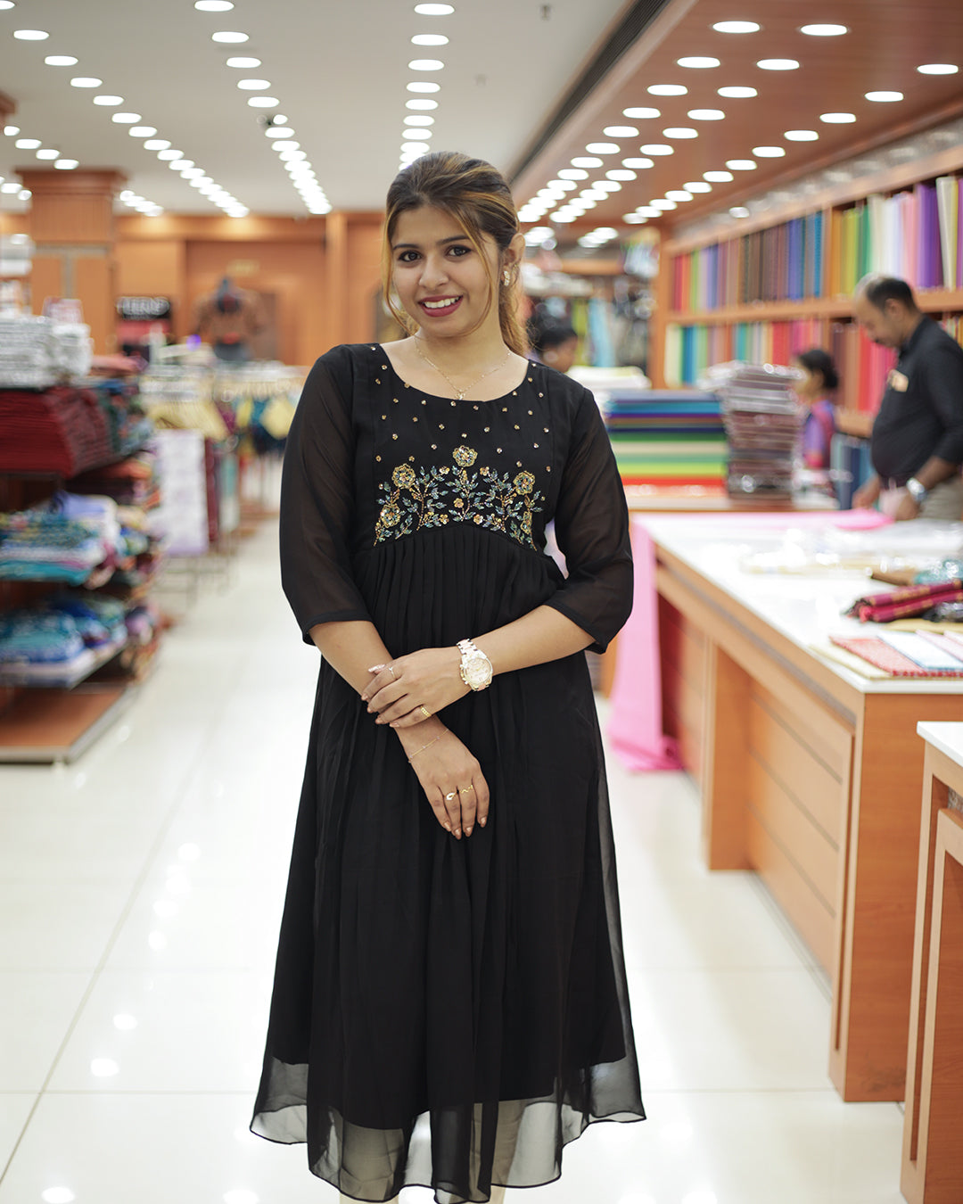 Women's Georgette Aline Kurti-1450