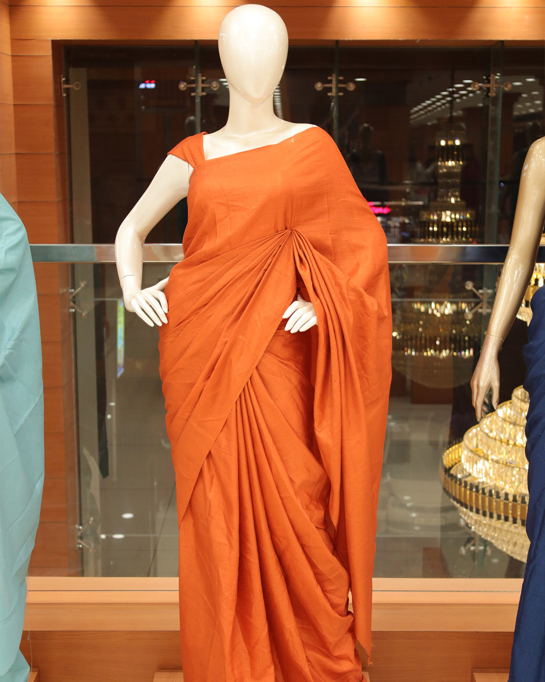 Plain Vichitra Silk Saree - 1134