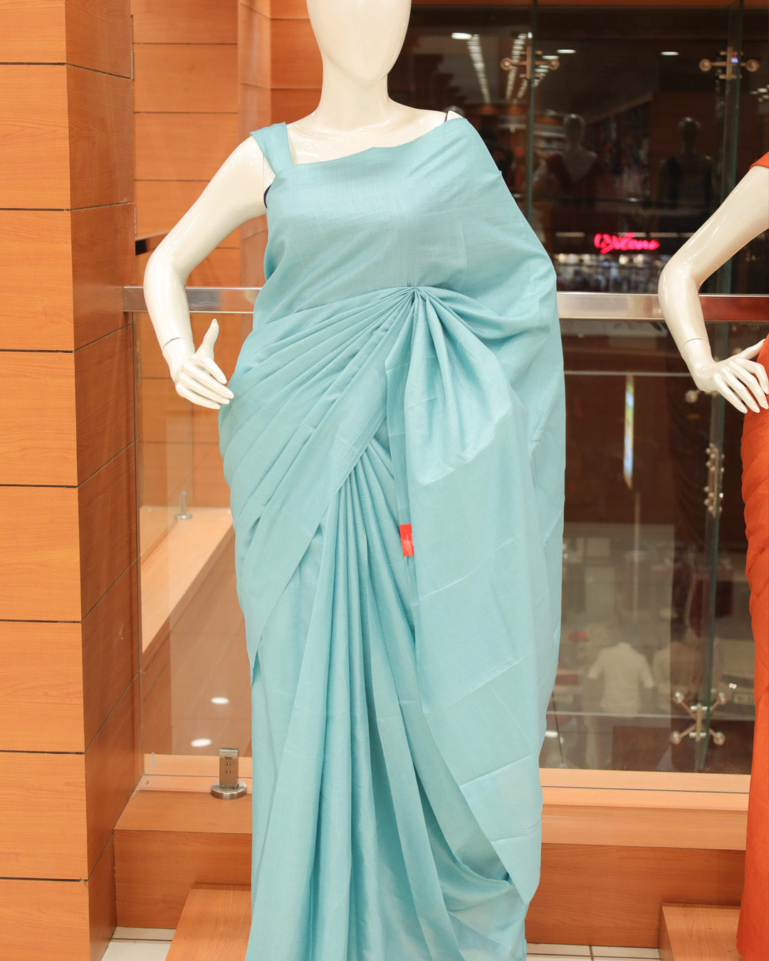 Plain Vichitra Silk Saree - 1134