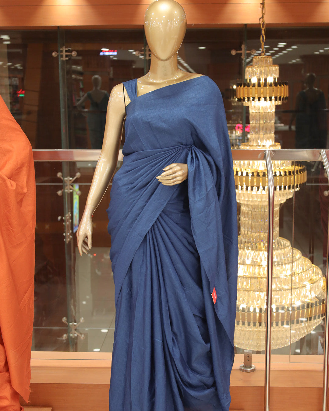 Plain Vichitra Silk Saree - 1134