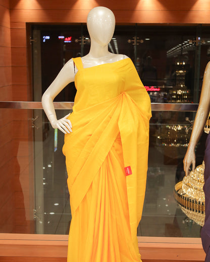 Plain Vichitra Silk Saree - 1134