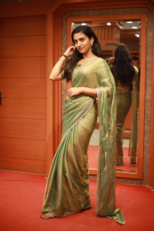 Designer Handworked Saree - 1264