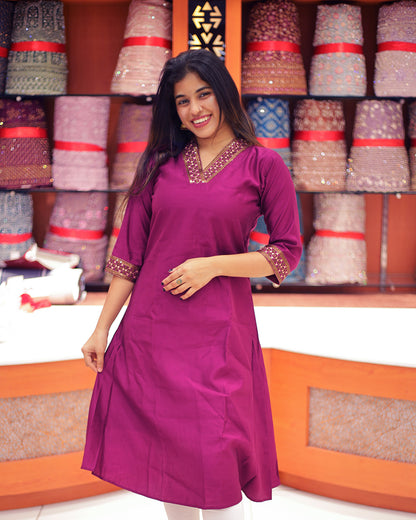 Women's partywear Kurti -1361