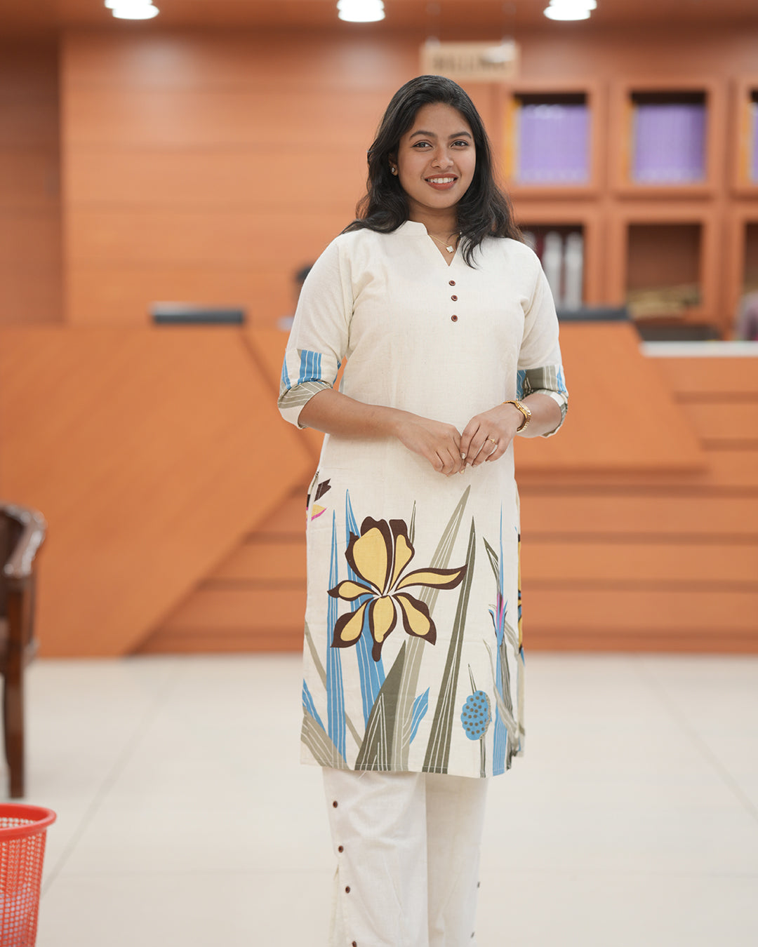 Cora Cotton Floral Printed Coord Set for Women  -A304