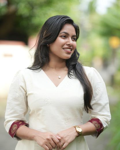 Onam Special Top with  Bottom Set -G372