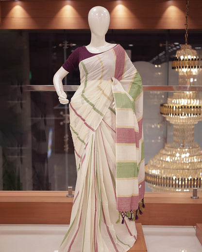 Womens Kerala Set Saree -G360