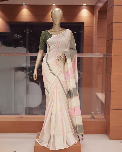 Womens Kerala Set Saree -G360