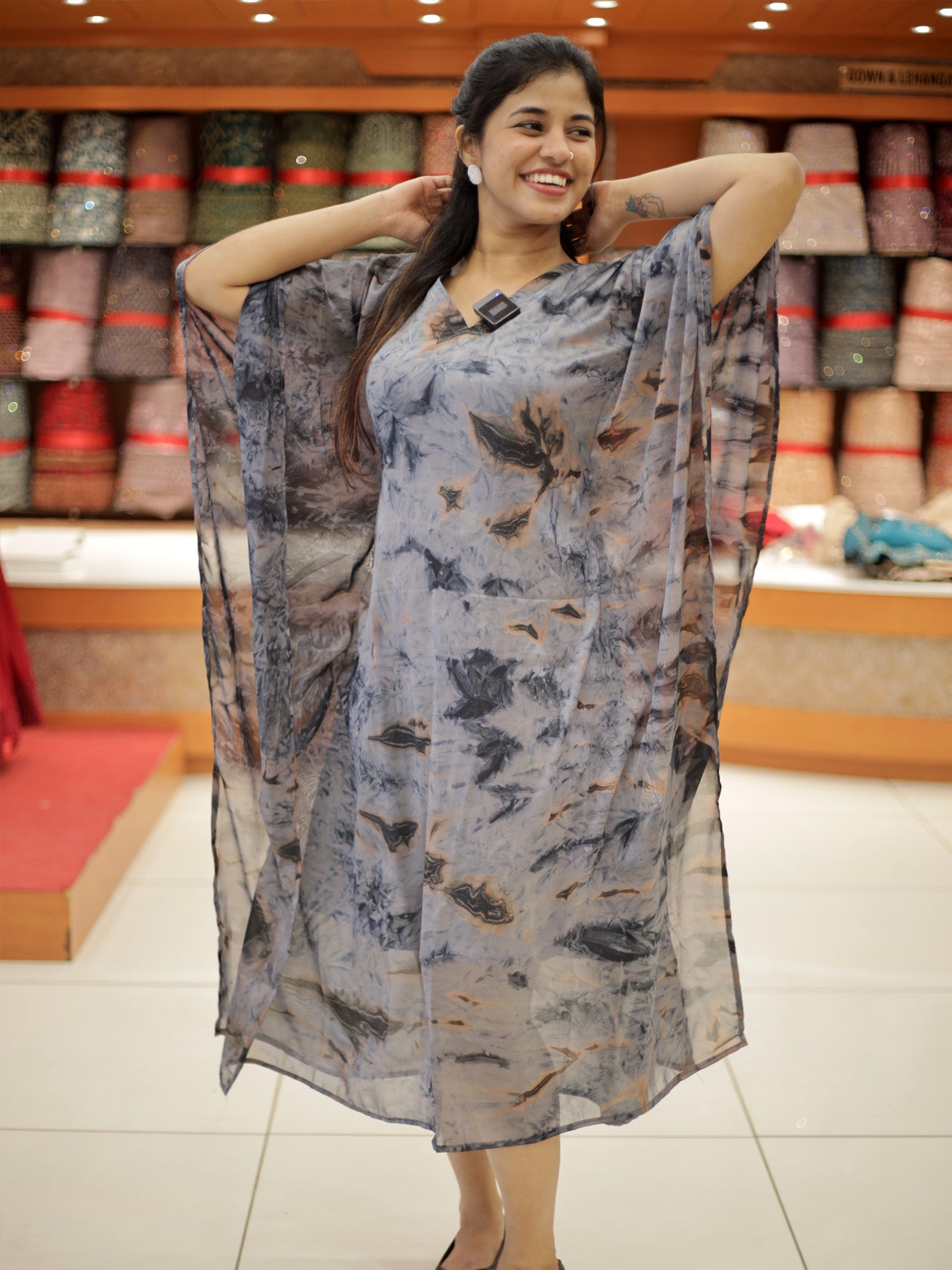 Women's  Tie and die Caftan Kurthi - 1292