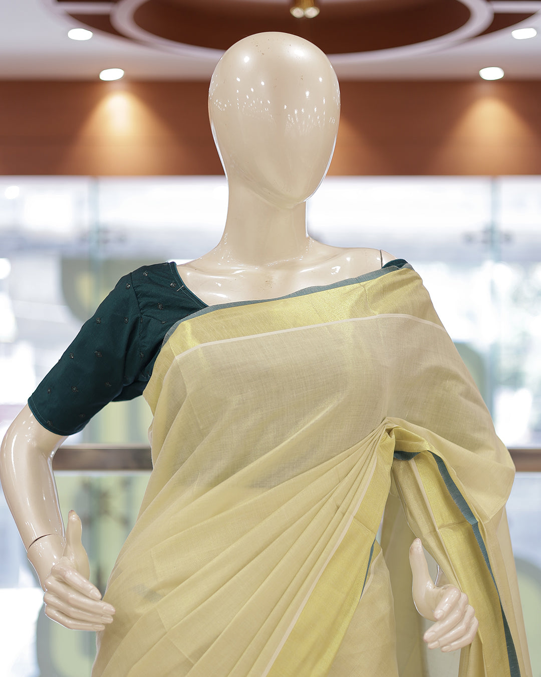 Tissue Kerala Set Saree – Janhvi Kapoor Parem Sundari Movie Look -G353