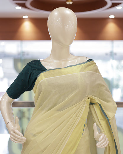 Tissue Kerala Set Saree – Janhvi Kapoor Parem Sundari Movie Look -G353