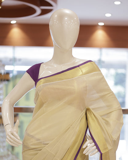 Tissue Kerala Set Saree – Janhvi Kapoor Parem Sundari Movie Look -G353