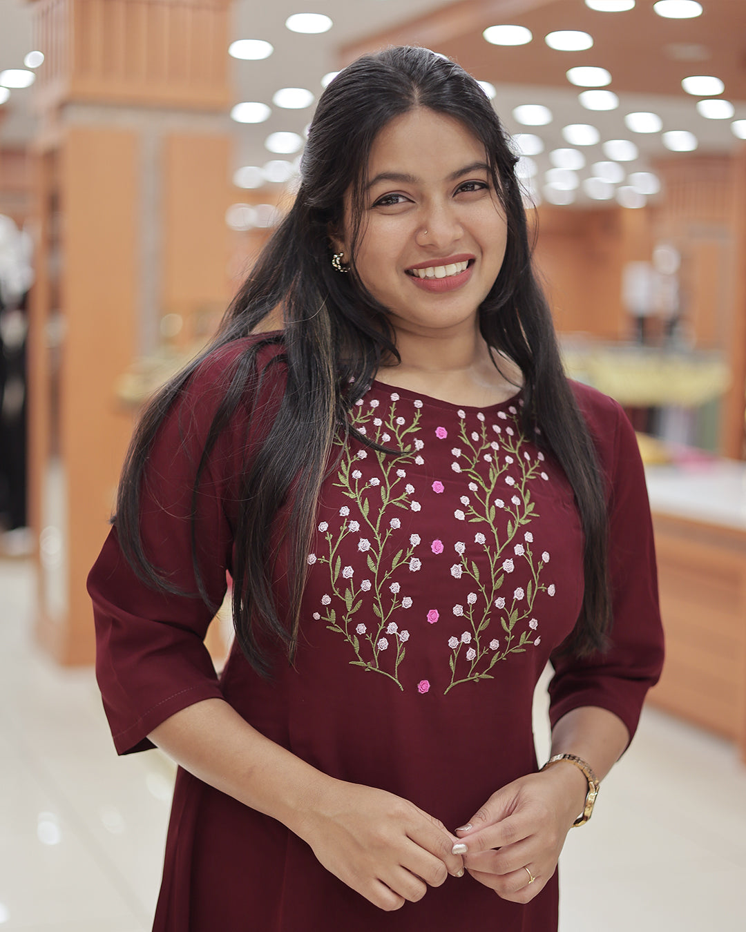 Women's Georgette Aline Kurti - G393