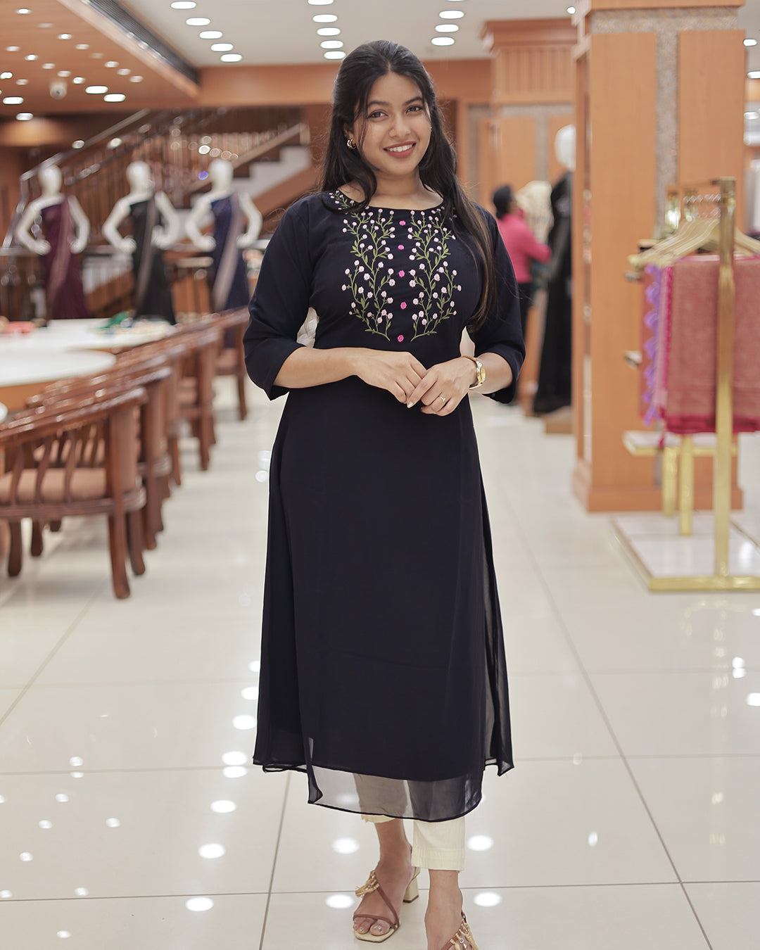 Women's Georgette Aline Kurti - G393