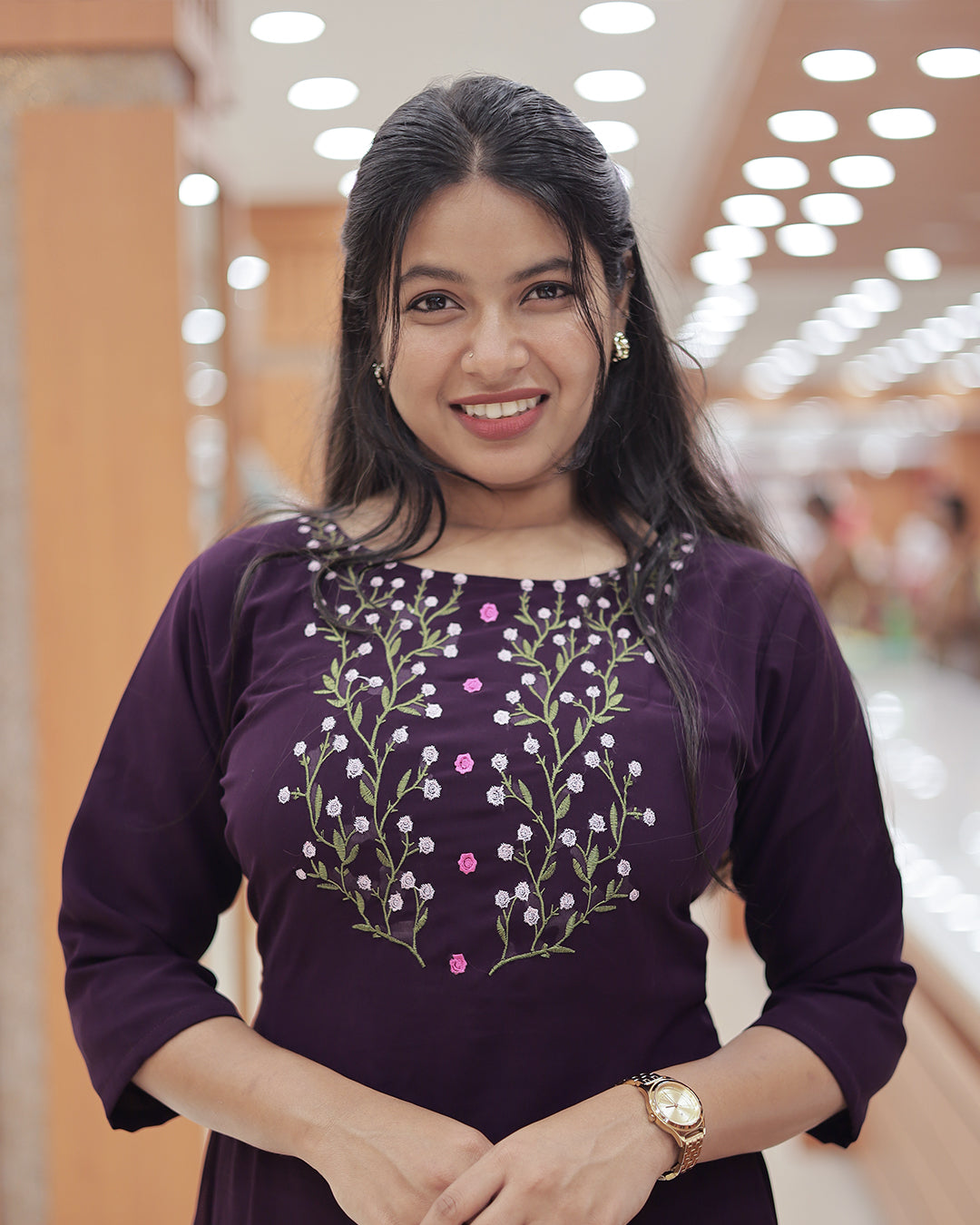 Women's Georgette Aline Kurti - G393