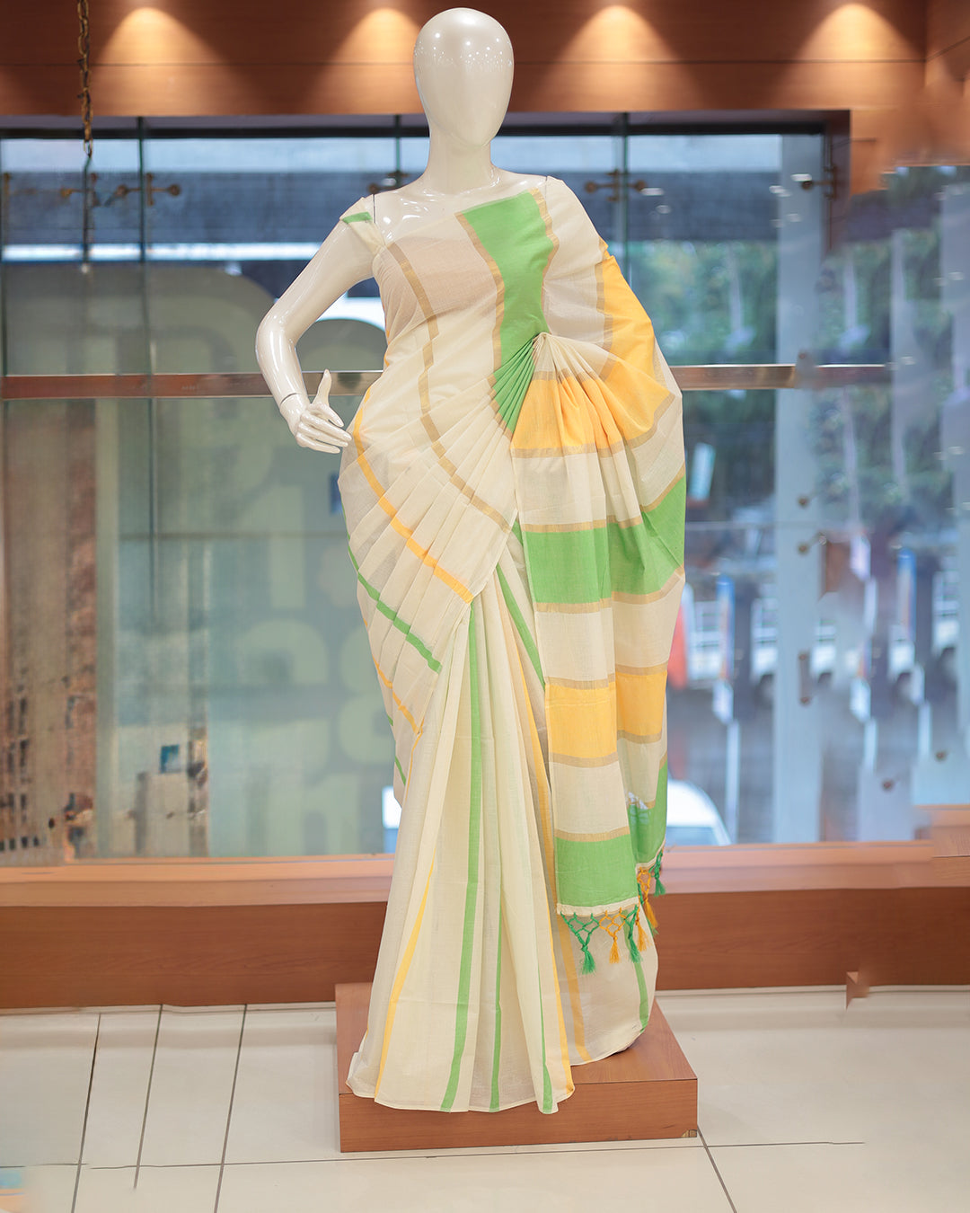 Womens Kerala Set Saree -G366