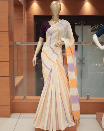 Womens Kerala Set Saree -G366