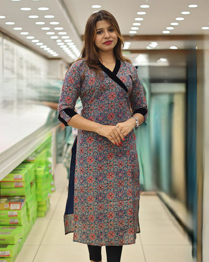 Women's Wrap Style Kurthi  -G379