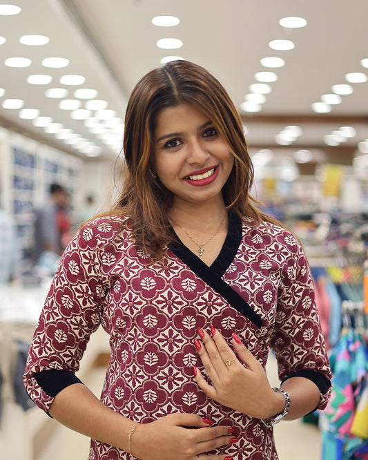 Women's Wrap Style Kurthi  -G379