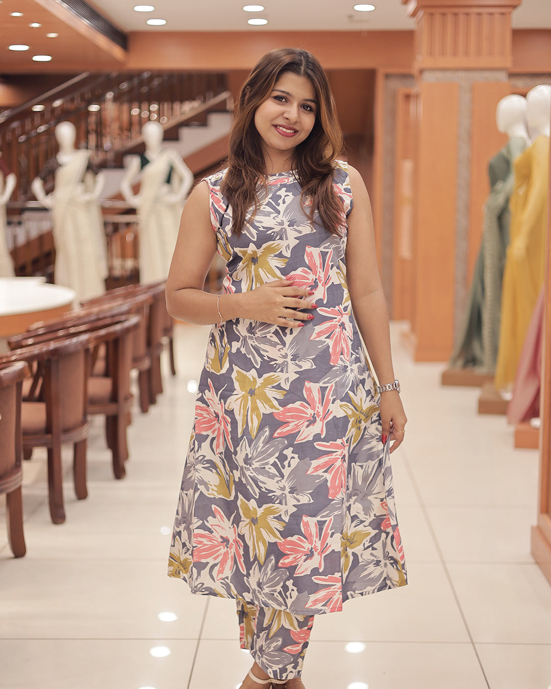 Women's  Co-Ord Set V Neck and Round Neck-G390