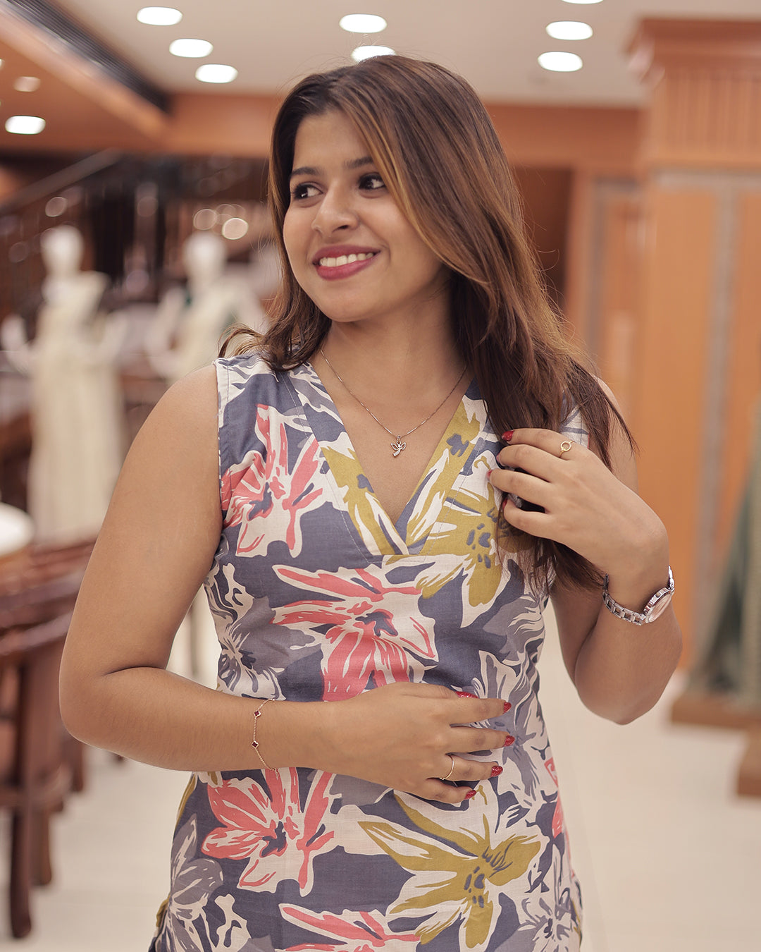 Women's  Co-Ord Set V Neck and Round Neck-G390