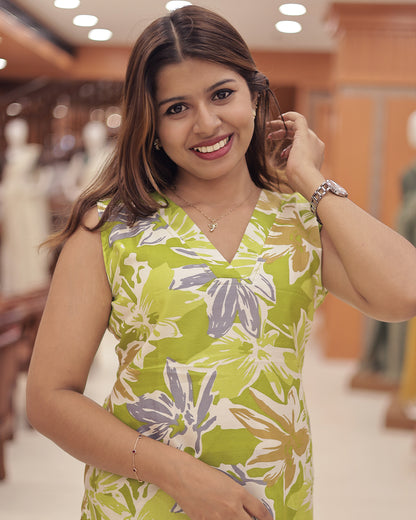Women's  Co-Ord Set V Neck and Round Neck-G390