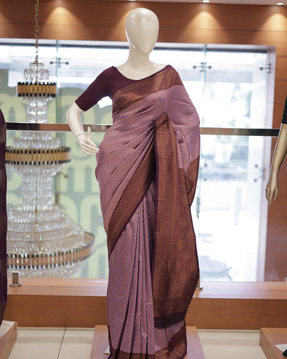 Womens Semi SIlks Brocade Saree -G355