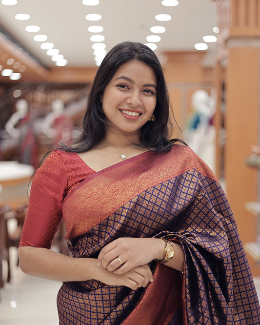 Womens Semi SIlks Brocade Saree -G355