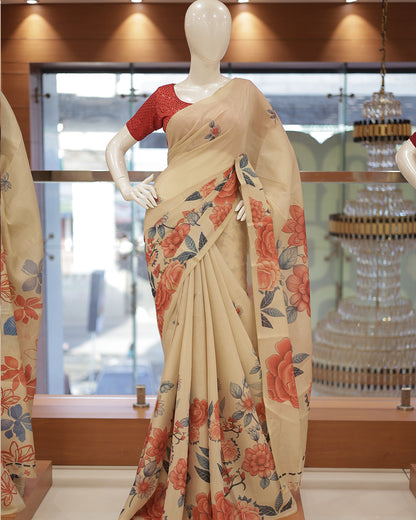 Womens Kerala Tissue Set Saree - G356
