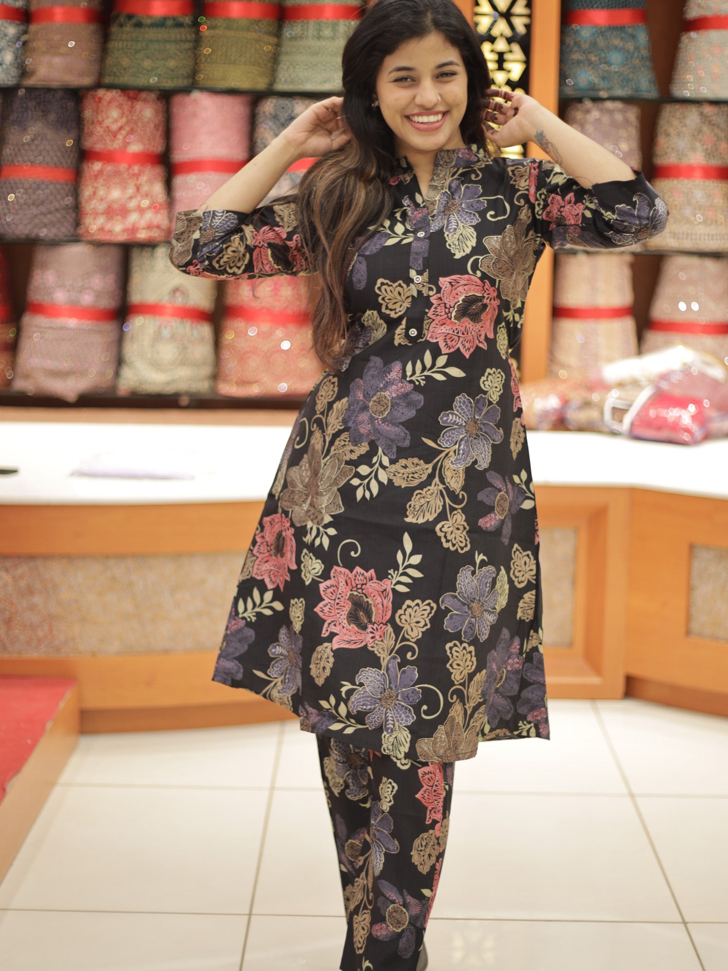 Women's Printed Co-ord Set - 1293