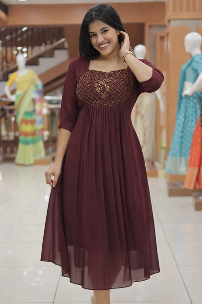 Women's Georgette Aline Kurti - R218